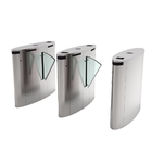 SS304 Flap Barrier Gate Biometric Recognition Construction Site Security Turnstiles