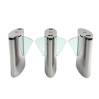 Two Direction Waist High Turnstile Flap Barrier , 24VDC Security Entrance Systems