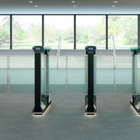 Fitness Center Swing Barrier Turnstile Anti-Shock , Access Control Swing Automatic Gate
