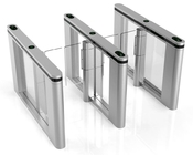 Fast Speed Stainless Steel Flap Barrier Turnstile 6 Groups Sensor For Banks