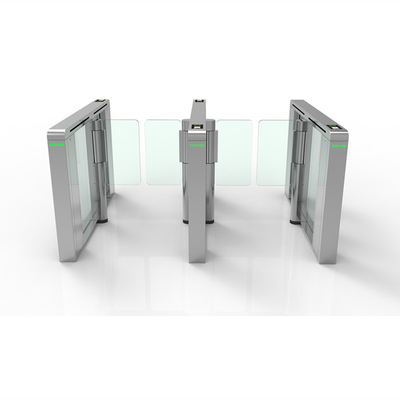 Optical Swing Barrier Turnstile Waist Height , Full Automatic Arm Gate System