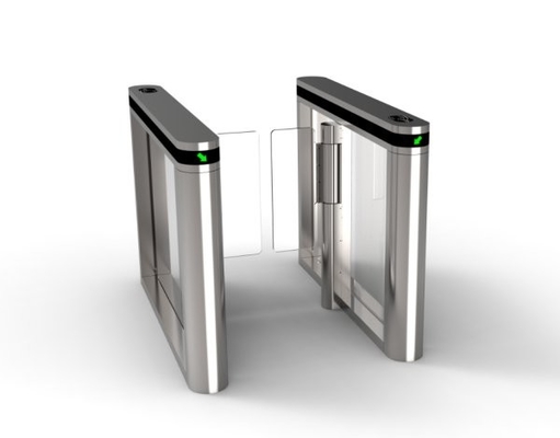 Stainless Steel Automatic Swing Barrier Turnstile Gate With IC Card And Face Recognition